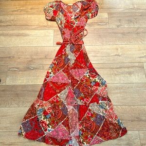 Love Stitch dress. Multi colored. XS. Rayon